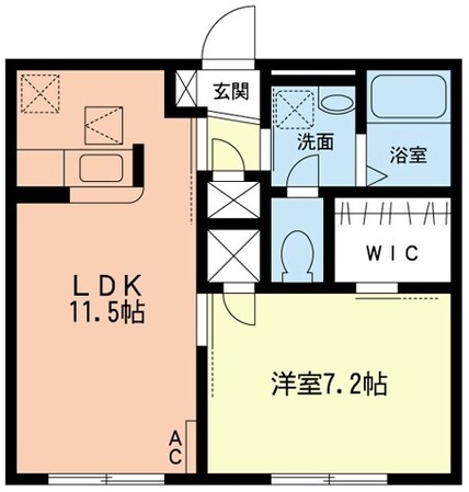 サンハイムCの物件間取画像